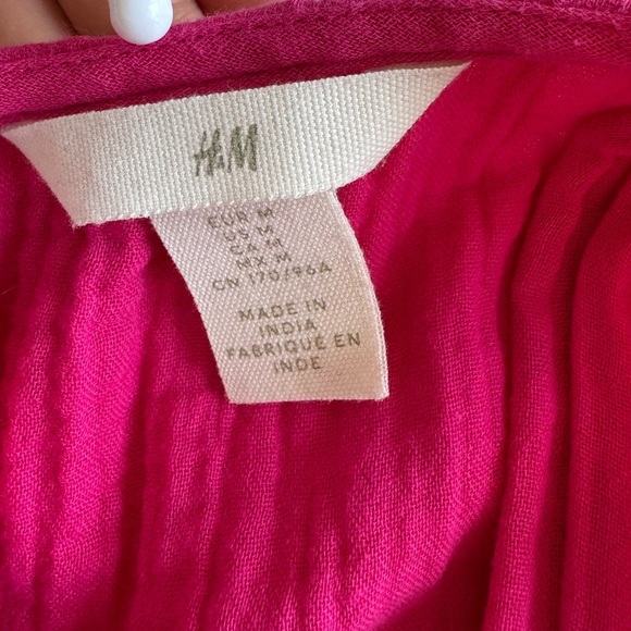 pink SLEEVELESS DRESS by H&M, 100% cotton, Size M - Picture 6 of 7